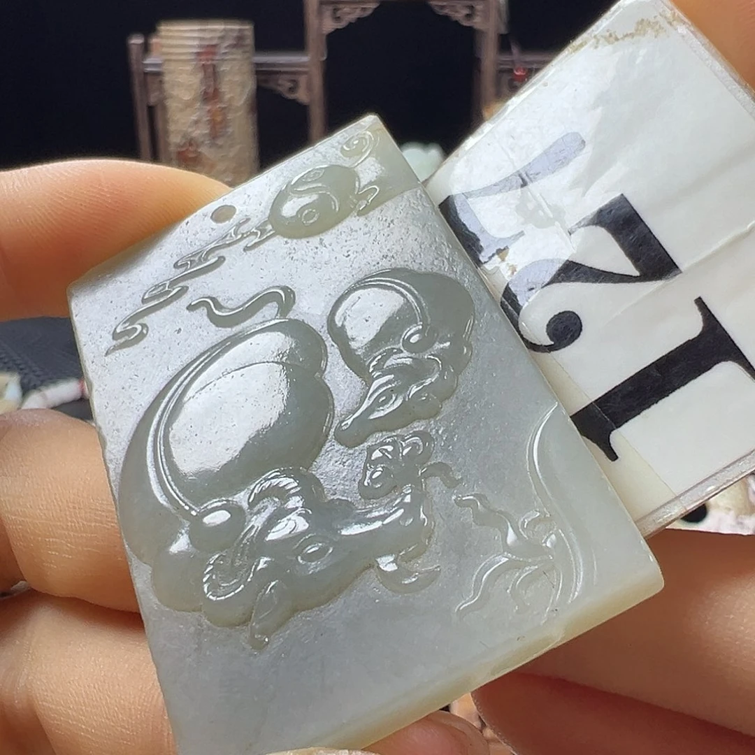 和田玉未镶嵌挂件