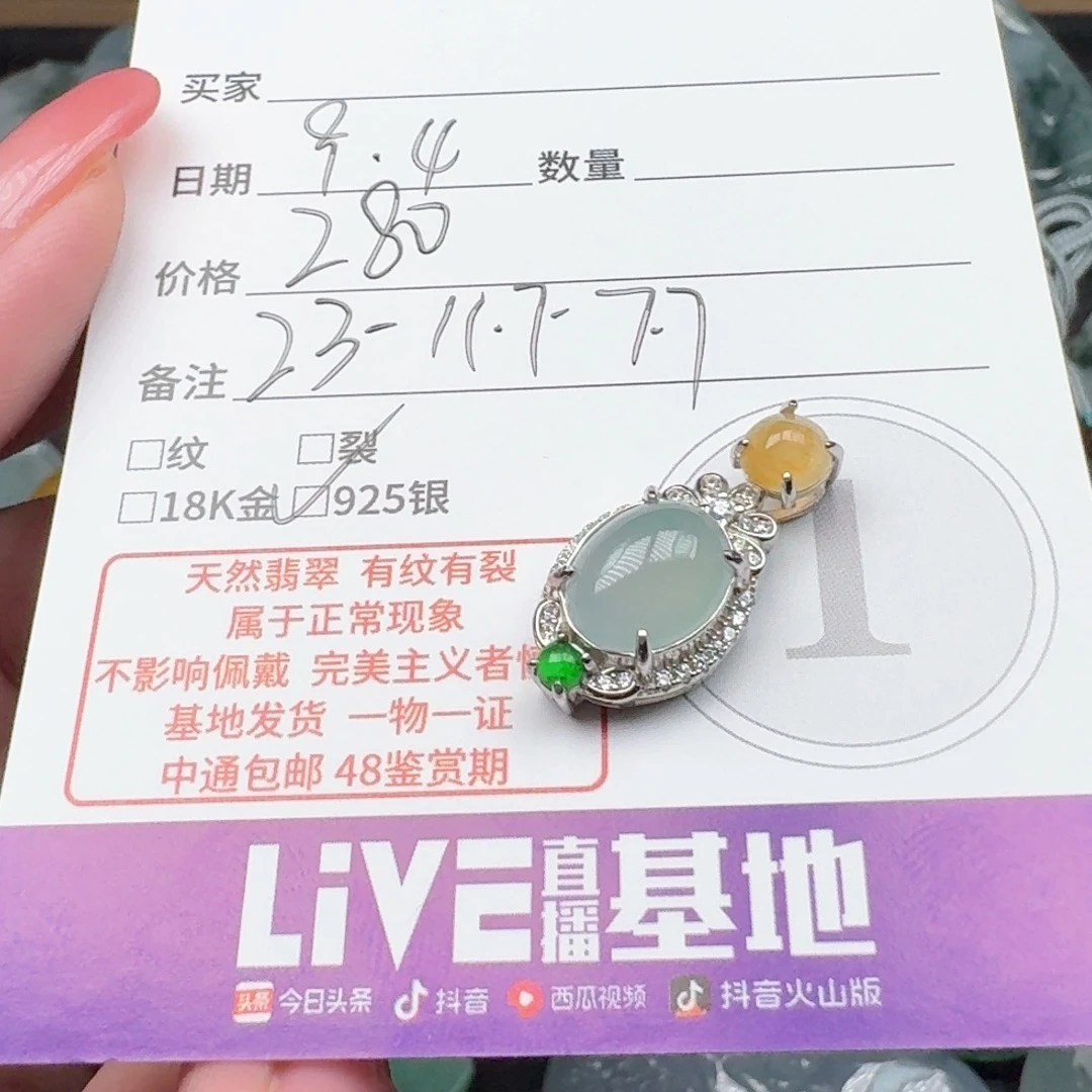 颈饰未镶嵌翡翠翡翠