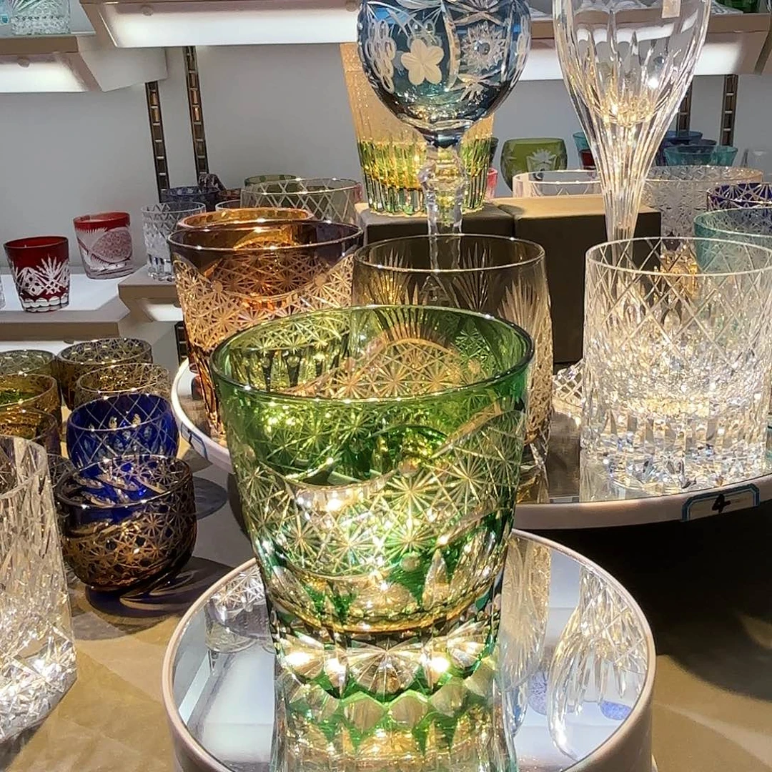 水晶玻璃吸管款绿色