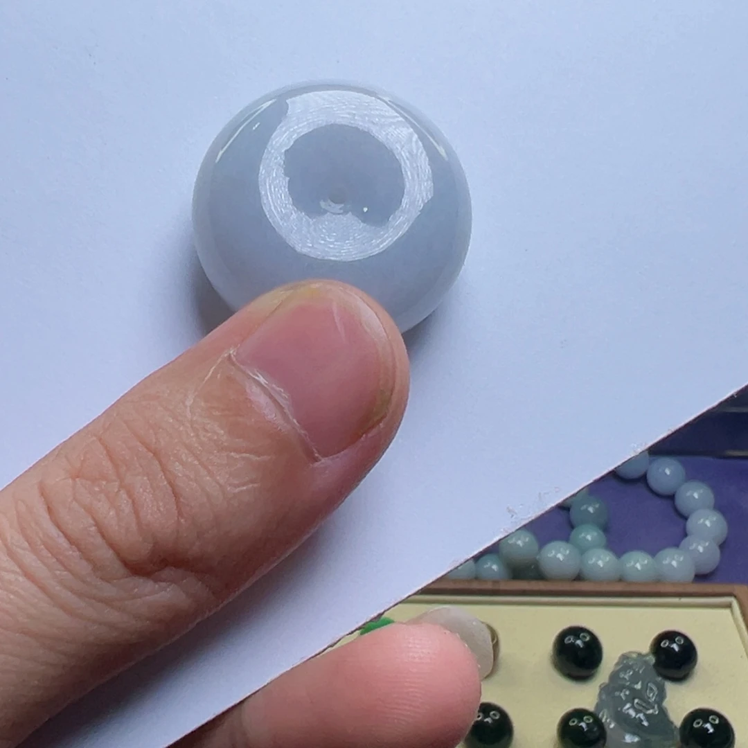 翡翠未镶嵌颈饰平安扣27.8mm