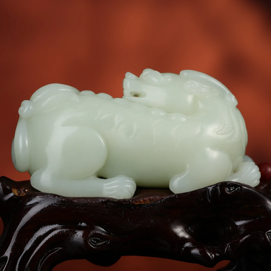 rl和田玉白玉貔貅摆件2511011090