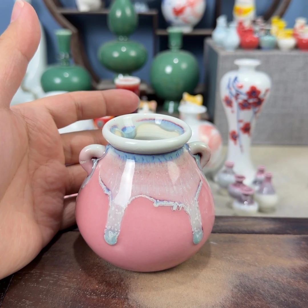 陶瓷手工小花器摆件