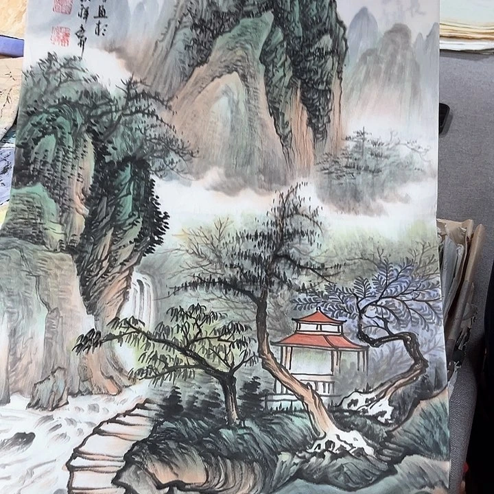 国画手绘国画作品