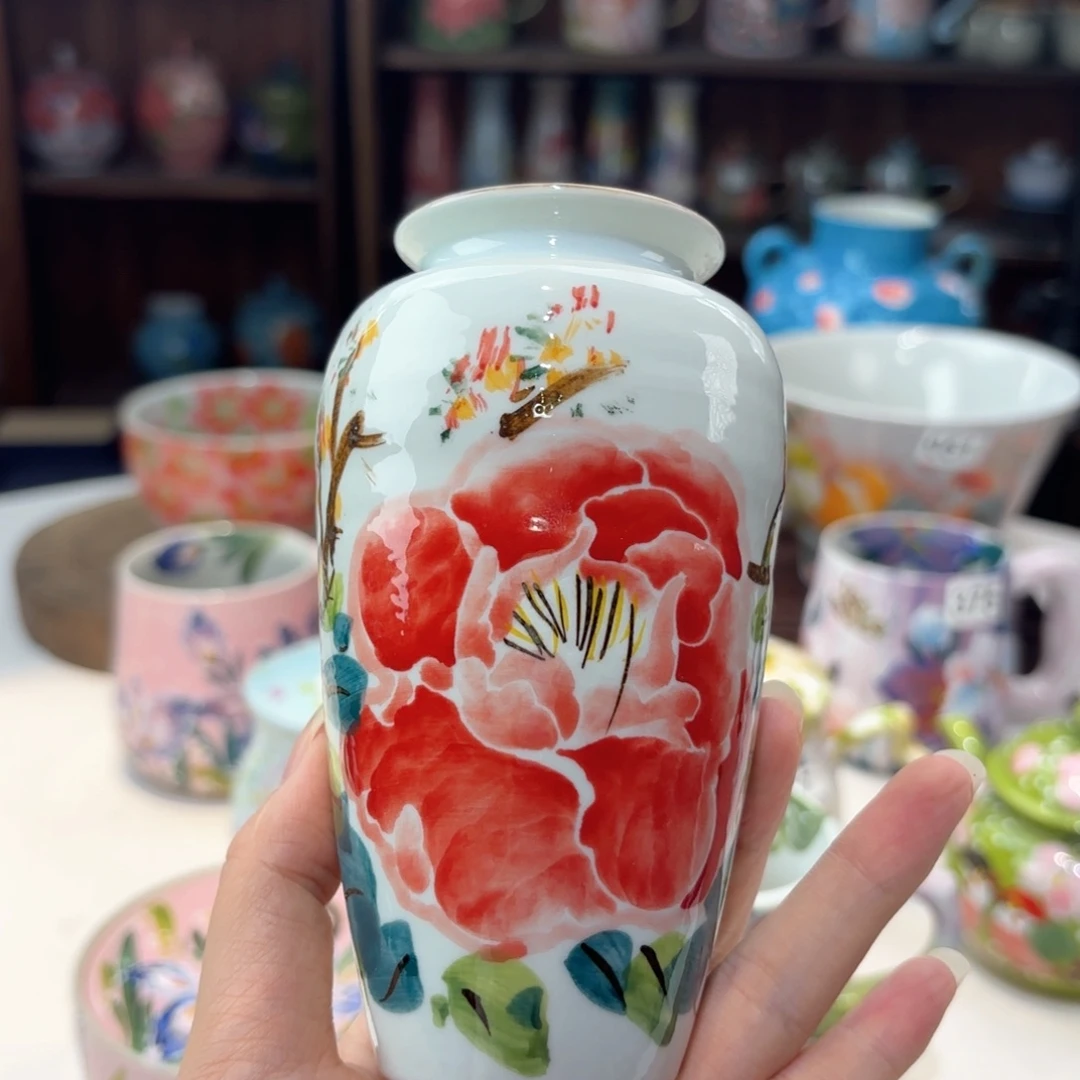 景德镇手绘高温釉下彩陶瓷茶具