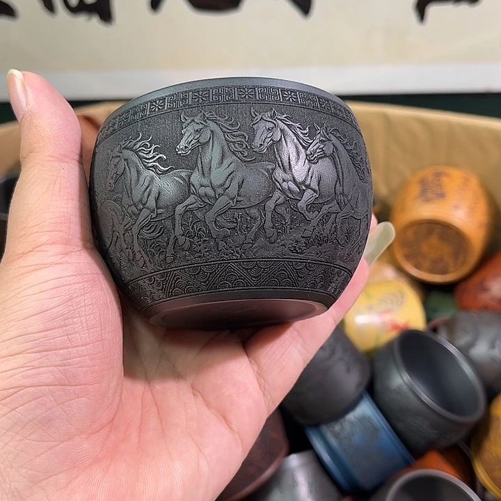 茶杯紫砂全手工紫砂主人杯