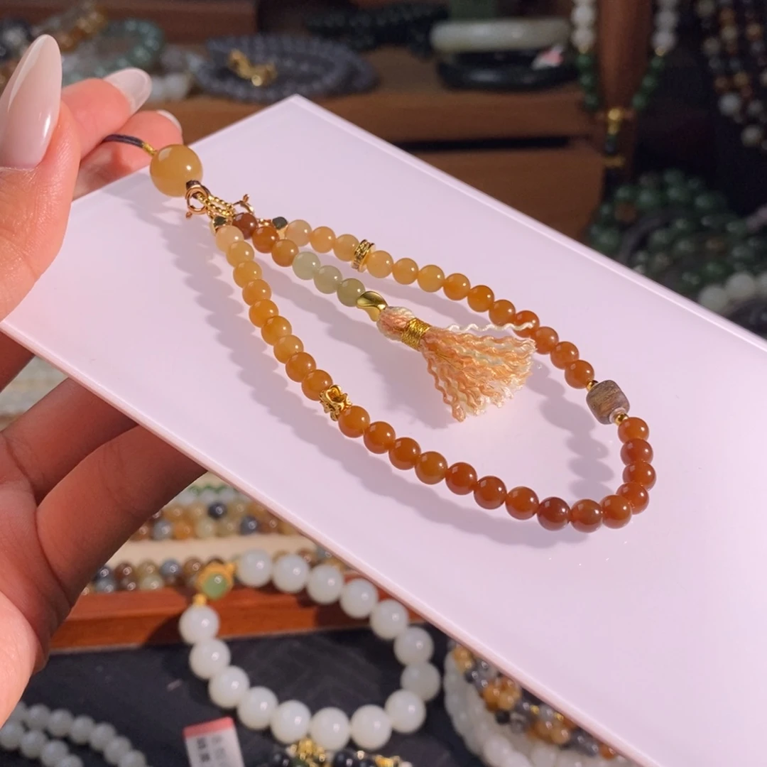 和田玉未镶嵌手链