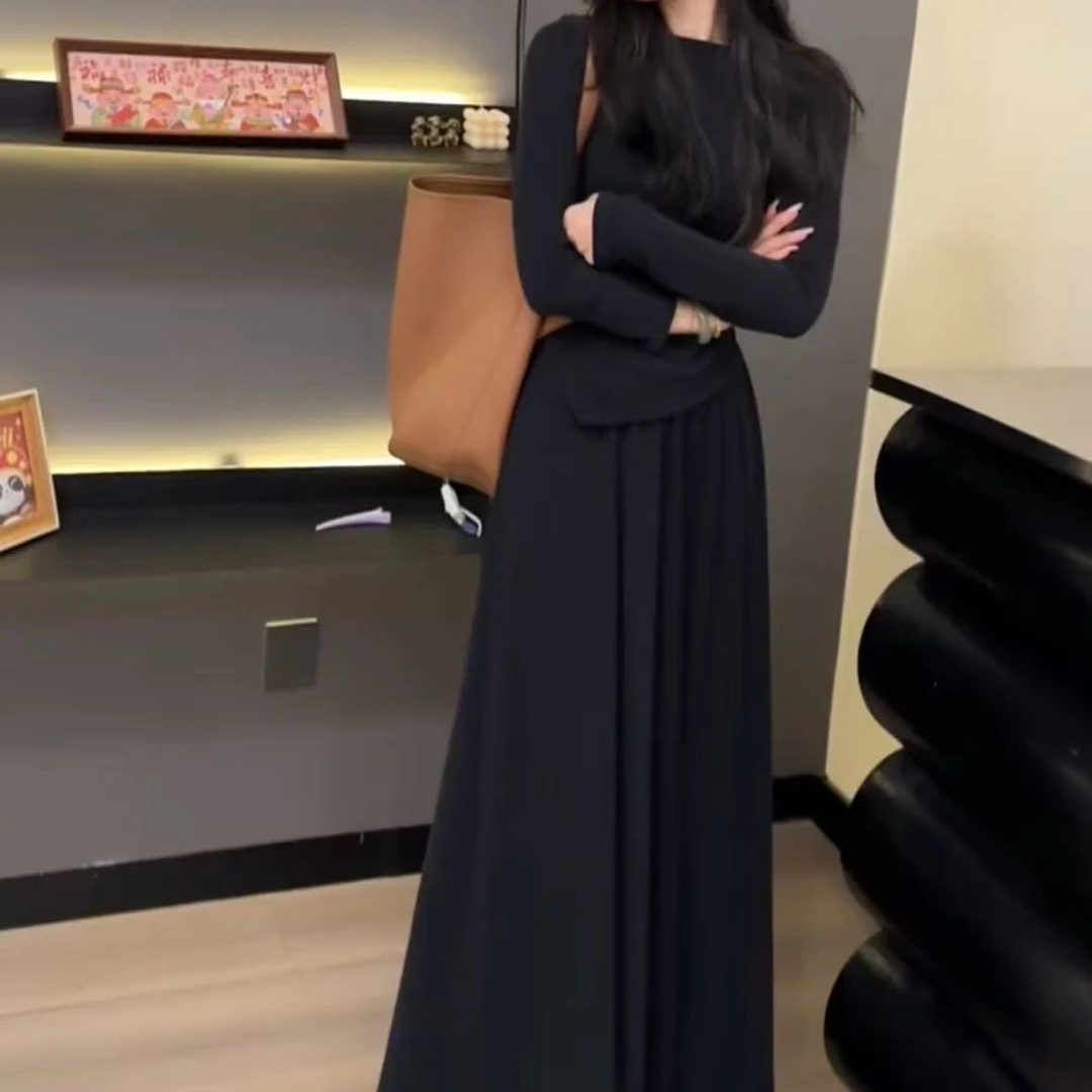 2025春季新款时尚显瘦气质女士网红洋气两件套百搭款D7093