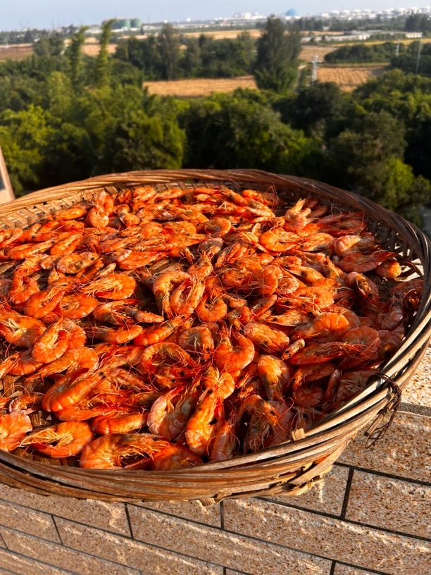 潮汕自家日晒咸水虾干即食送酒虾干海鲜干货