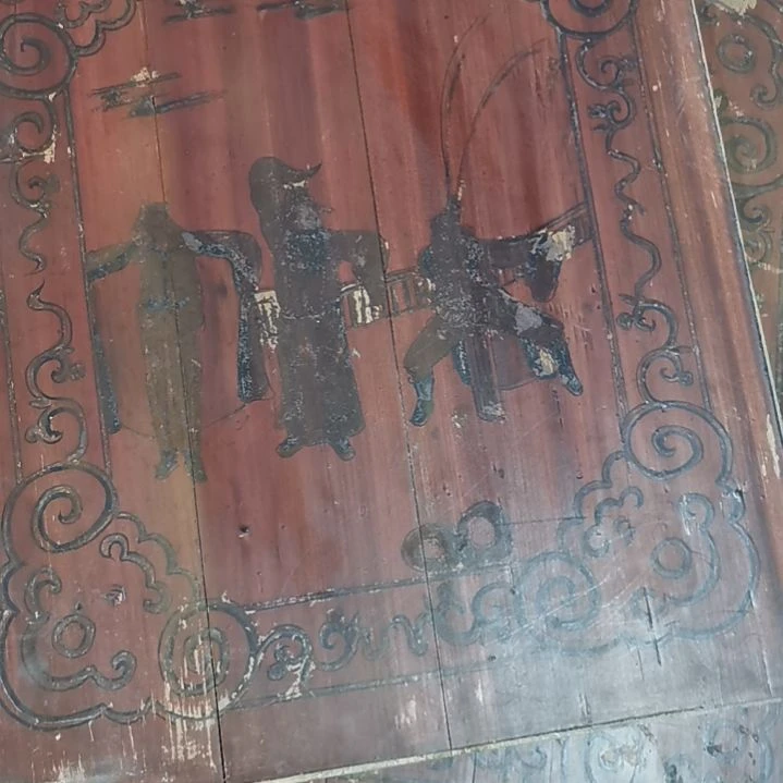 木聚*堂老木雕花版一对