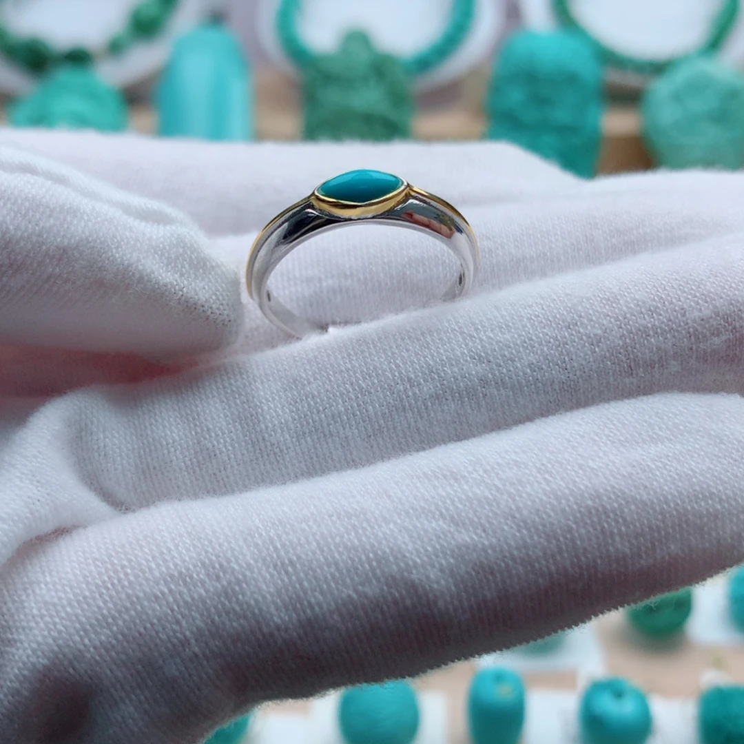 银S925镶嵌绿松石配饰