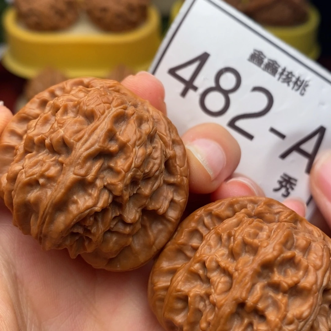 把件文玩核桃白狮子40……