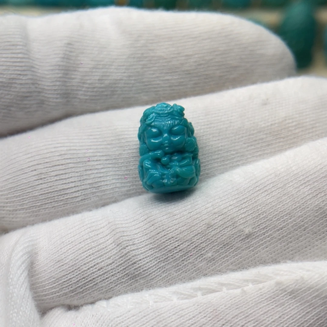 绿松石未镶嵌颈饰卡10.2-14.2-8.8