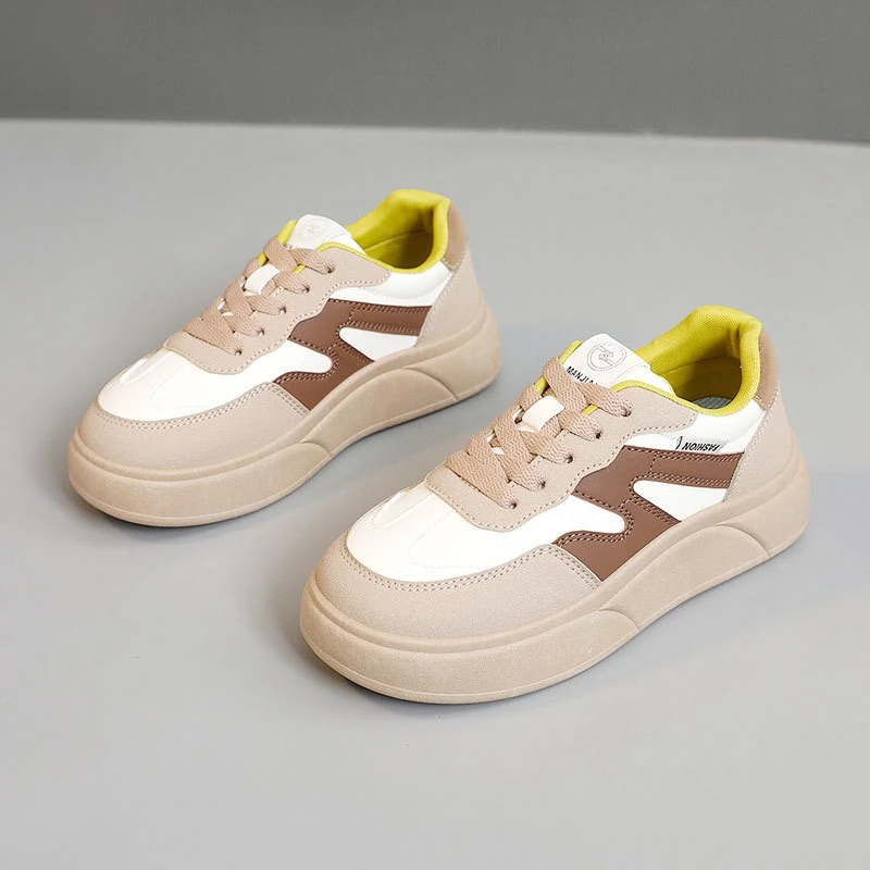 女秋冬百搭时尚舒适系带厚底小白鞋板鞋XQ-W20