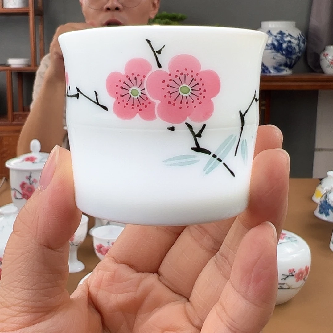 翠竹红梅竹节杯杯