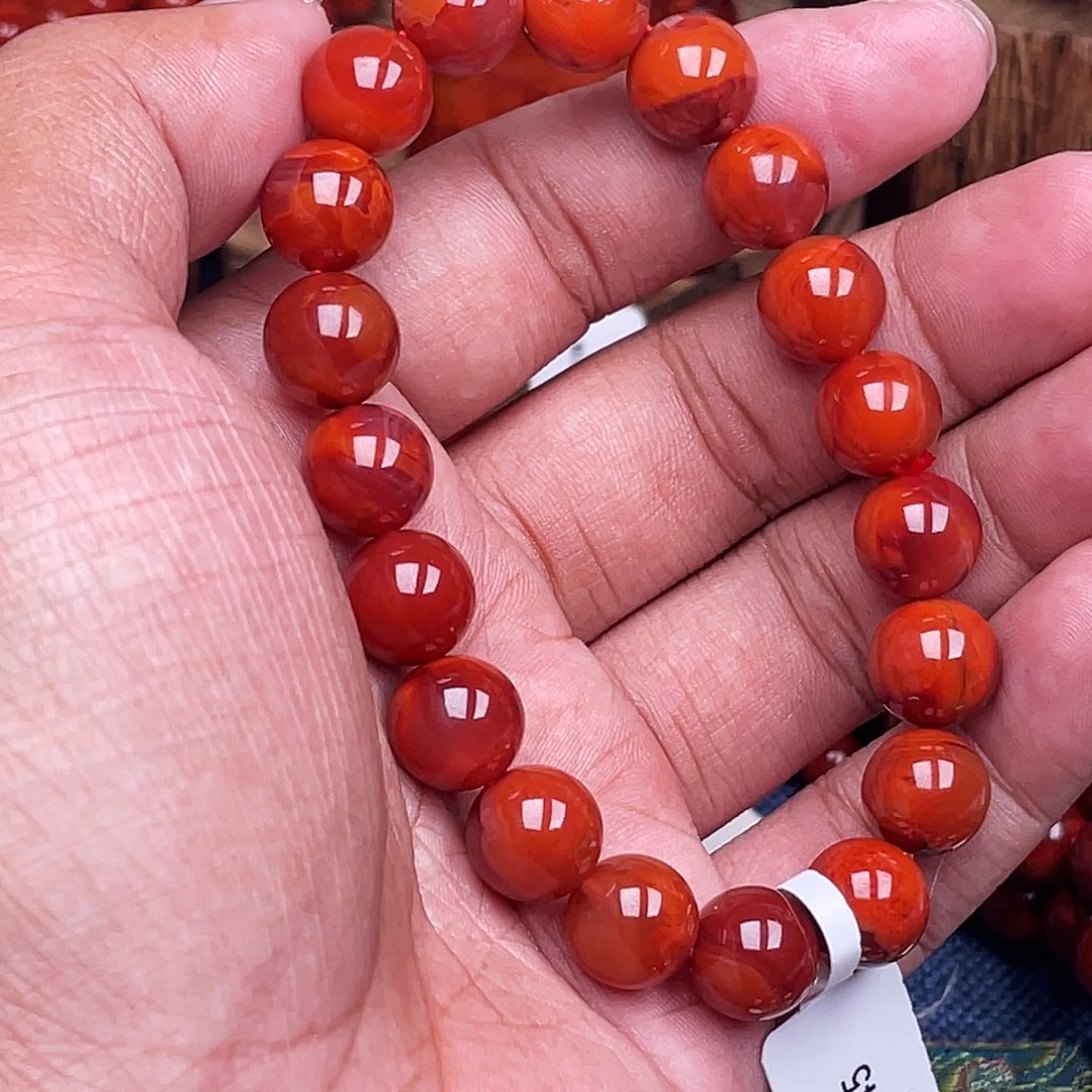 南红玛瑙未镶嵌手链南红瓦西卡10