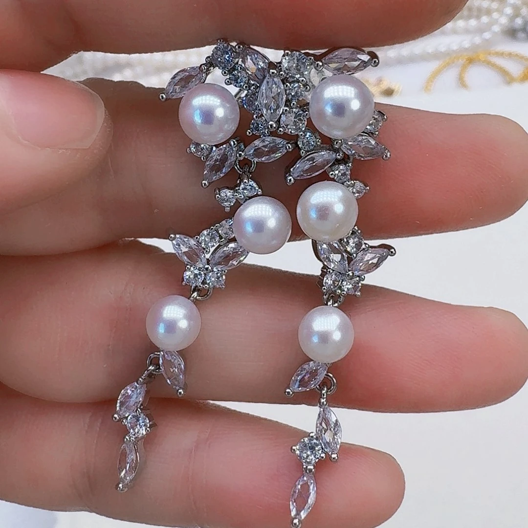 未镶嵌淡水珍珠耳饰