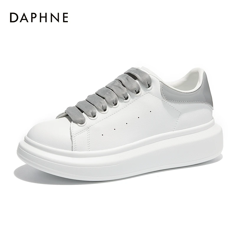 Daphne/达芙妮琥珀流光风小白鞋女款2025秋季新款透气爆款女鞋