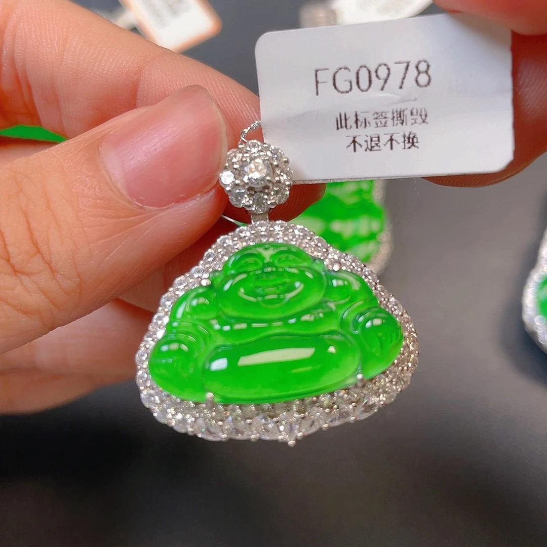 【闪购商品】颈饰银S925镶嵌翡翠翡翠