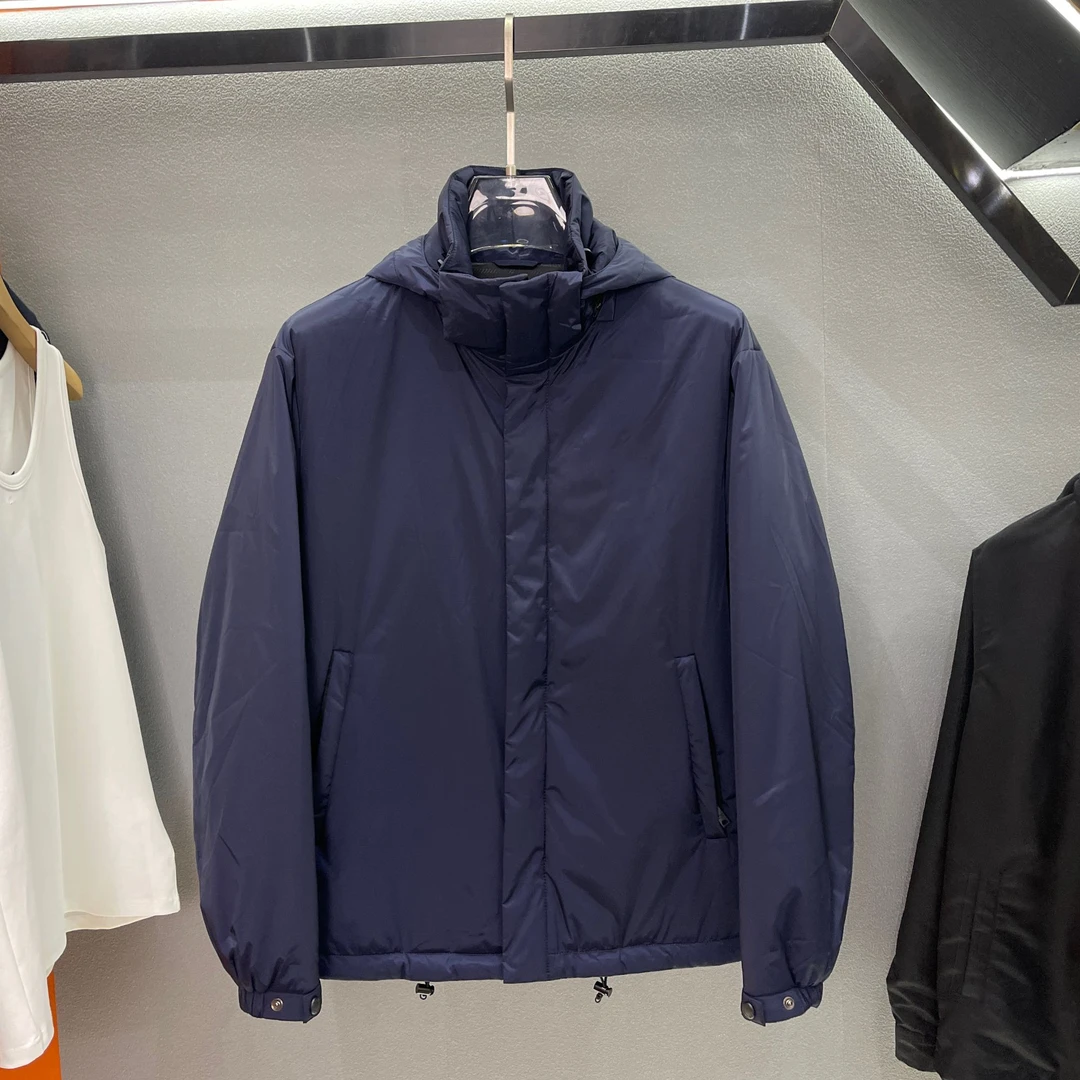 连帽常规款标准常规保暖棉衣棉服蓝色时尚立领款