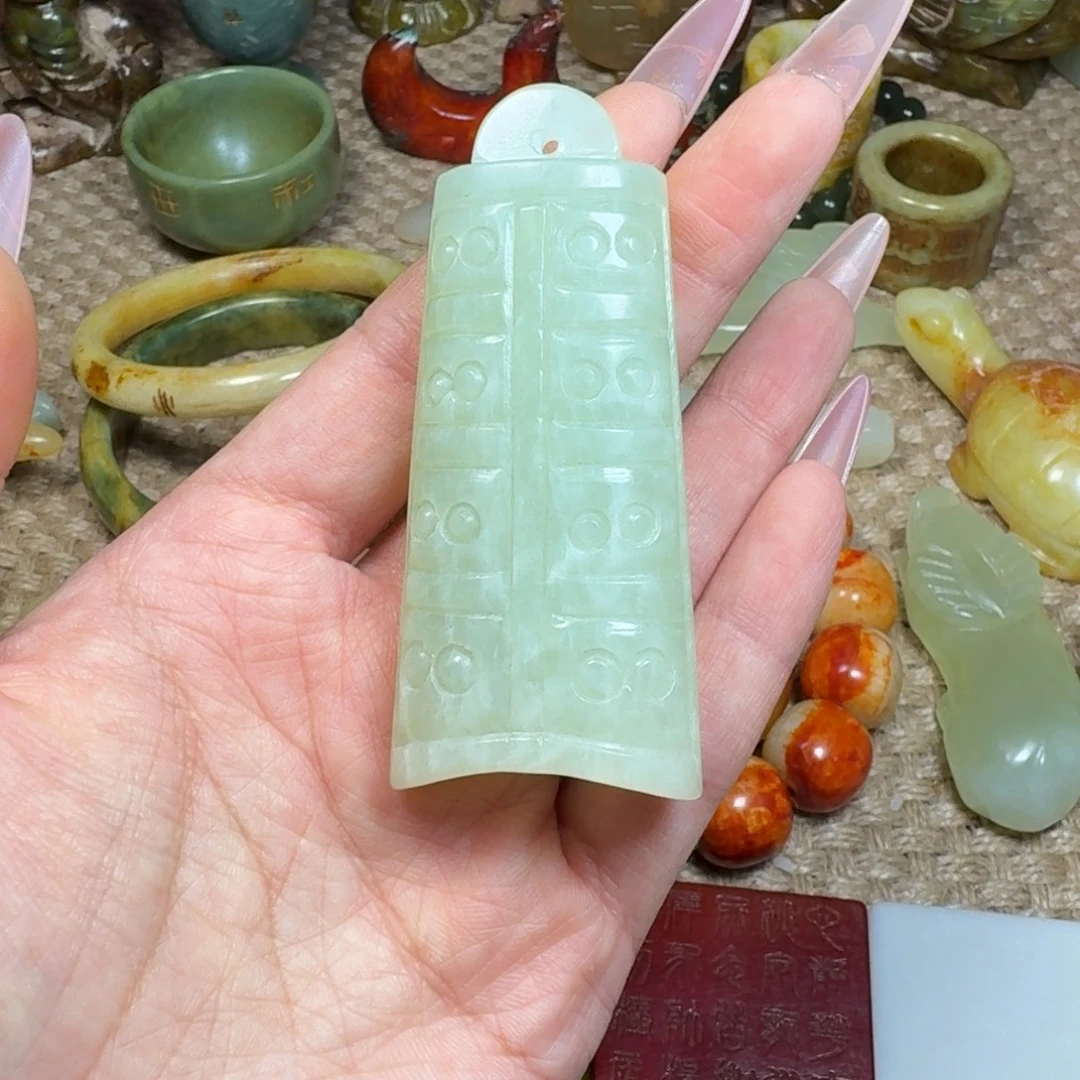 白玉菩提吊坠挂件