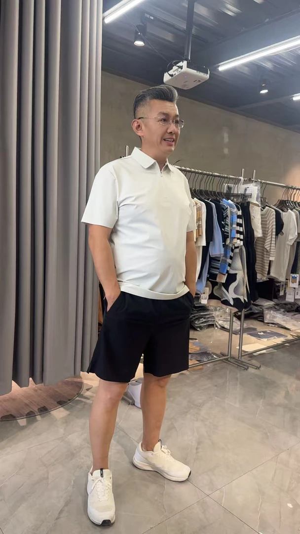 2025夏新款户外高端高尔夫系列男士半拉链翻领速干POLO衫88057