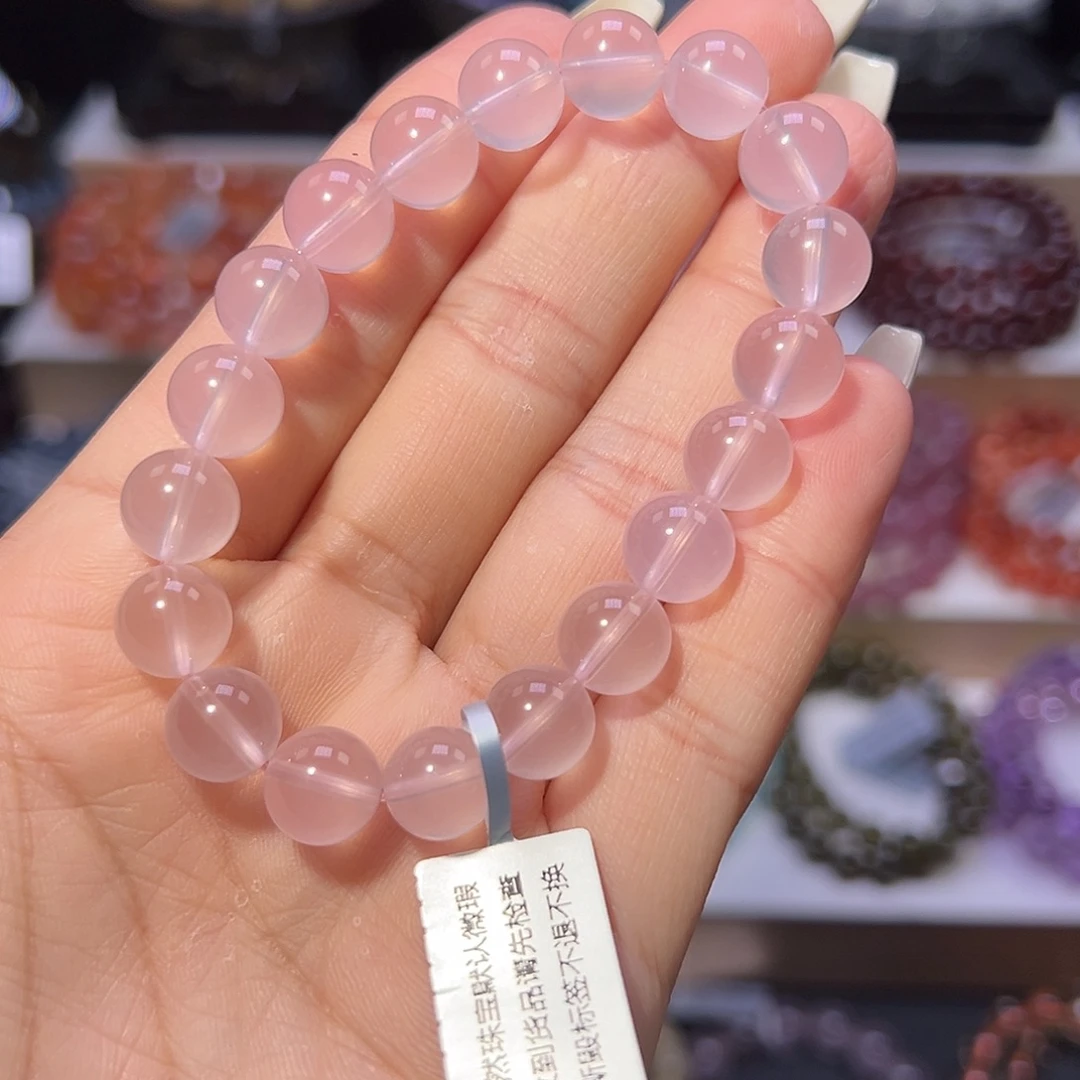 水晶手串未镶嵌收藏级六芒星马粉9.8mm