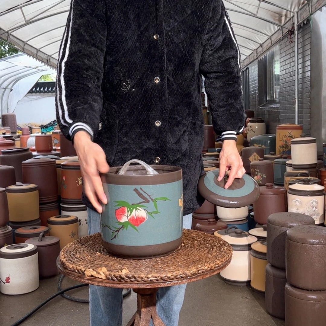 紫砂茶叶罐8 饼茶叶罐