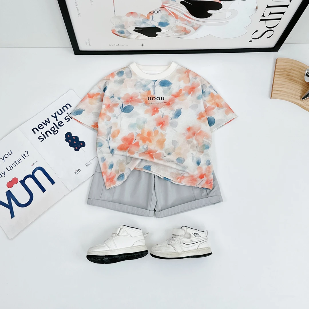 儿童夏短袖T恤夏季男童衣服夏装2025新款潮 HZ25308 悠悠童话童装