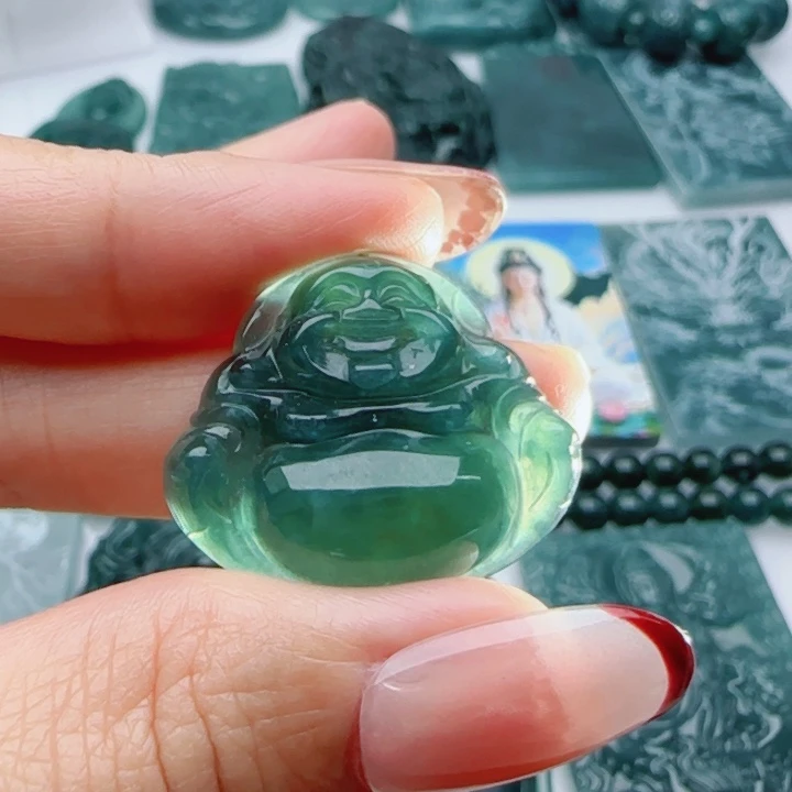 翡翠未镶嵌颈饰多样性发货天然A货翡翠