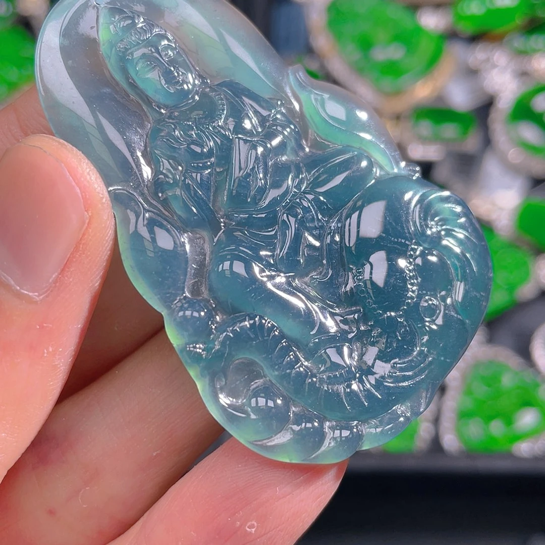 翡翠未镶嵌吊坠(不含链)