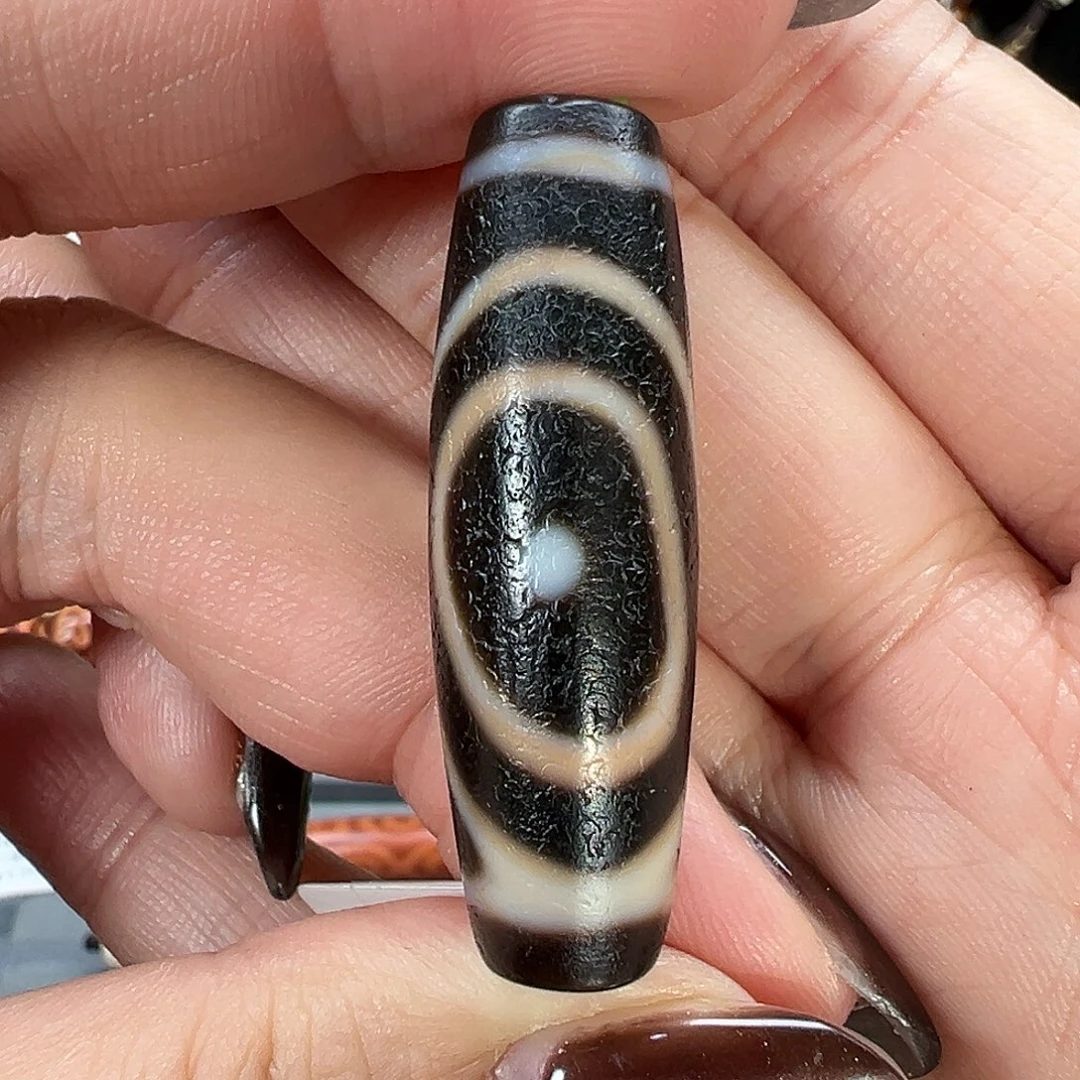 玛瑙/玉髓未镶嵌珠宝半成品小卢老灰皮星辰佛三眼