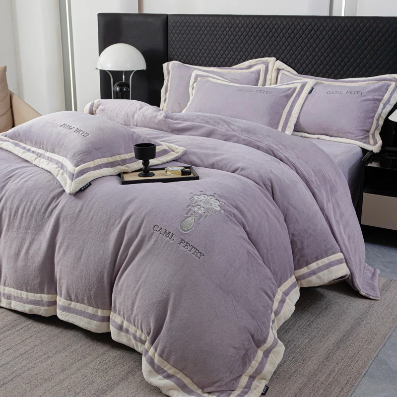 【苏织巢】 云裳织梦   2025新款  绒王 高克重云绒四件套2