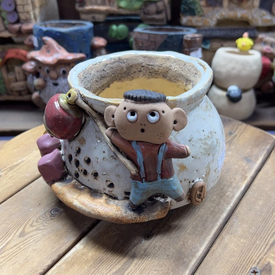 嘻哈多肉花盆内口9.5高度10.5