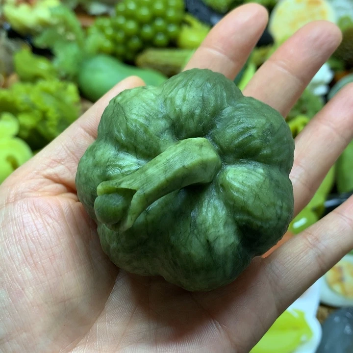 蛇纹石玉未镶嵌手把用****5
