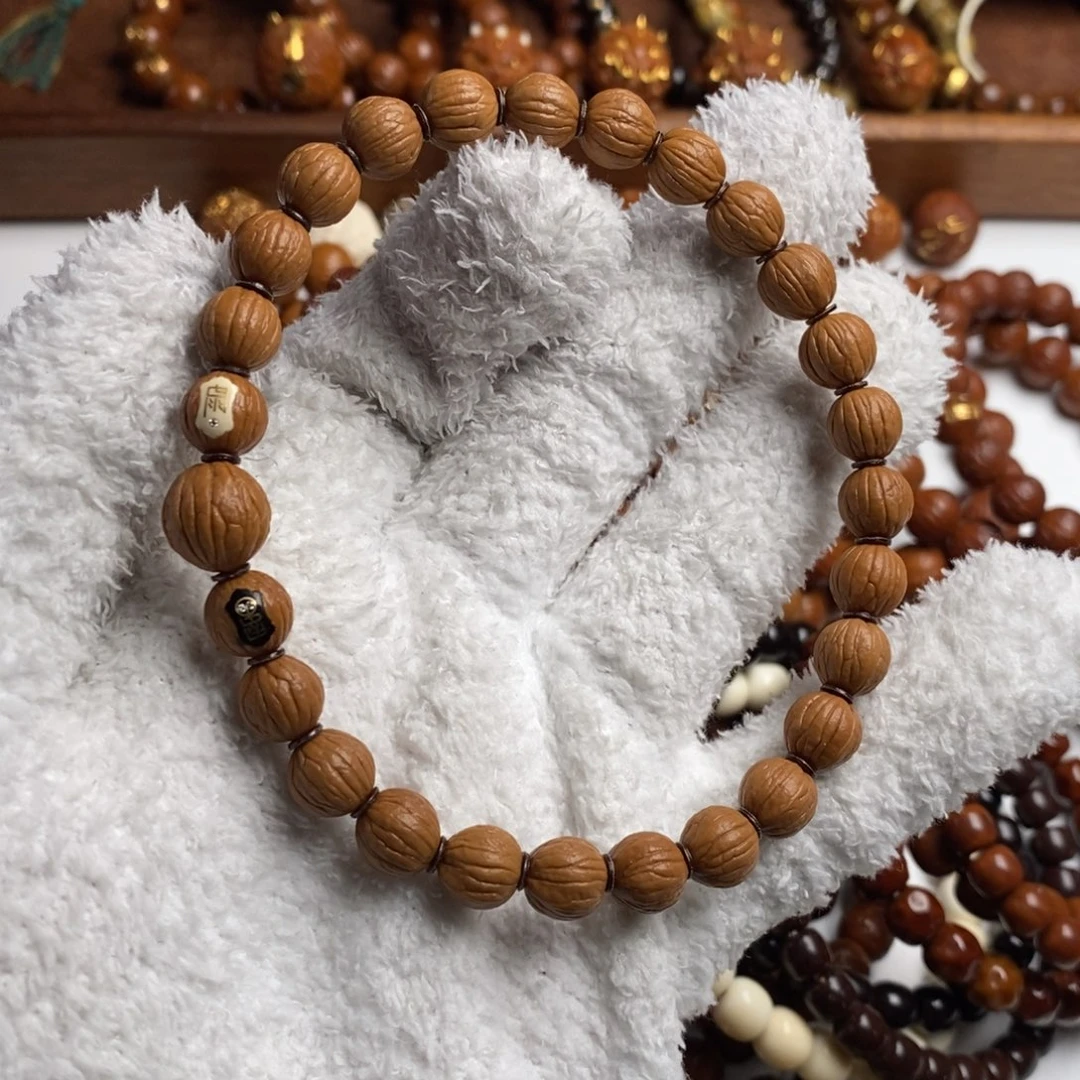 猴头核桃手串水晶核