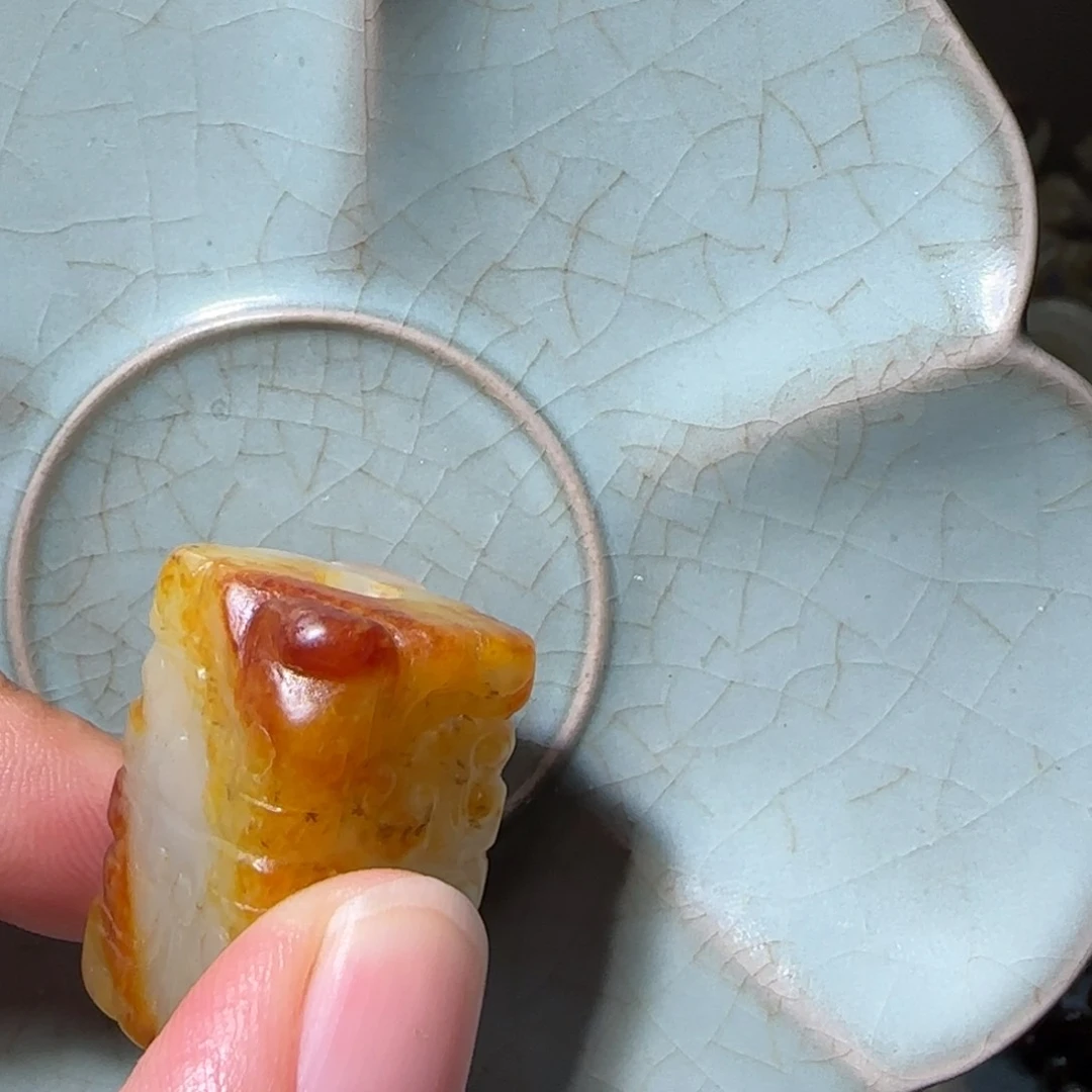 摆件麦*?富贵荣华瓷器摆件
