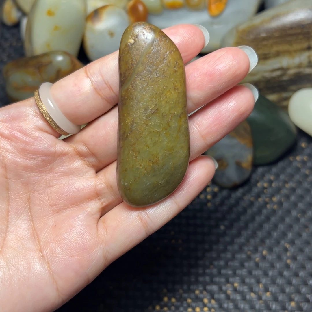 和田玉未镶嵌挂件32