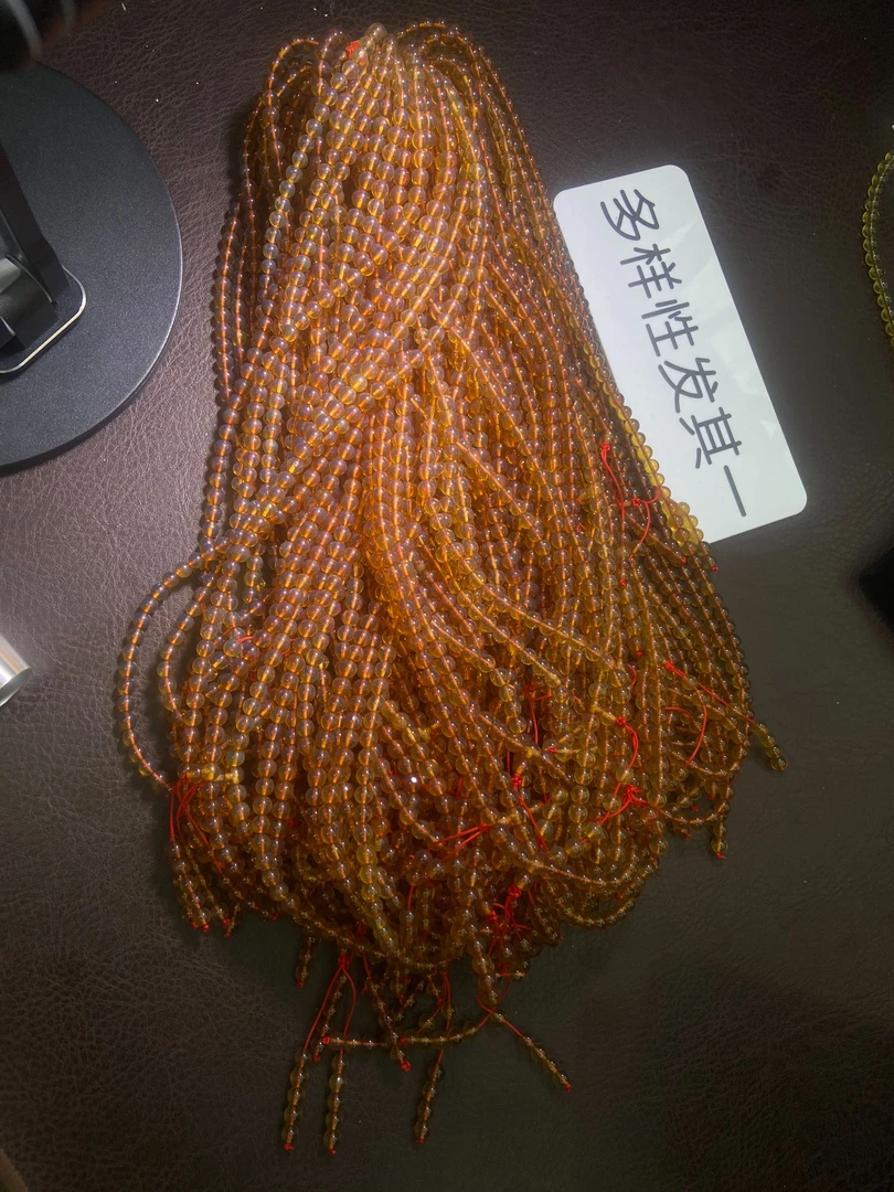 【老板娘珍藏】琥珀108念珠项链/多样性发货发一件 ZCH110303