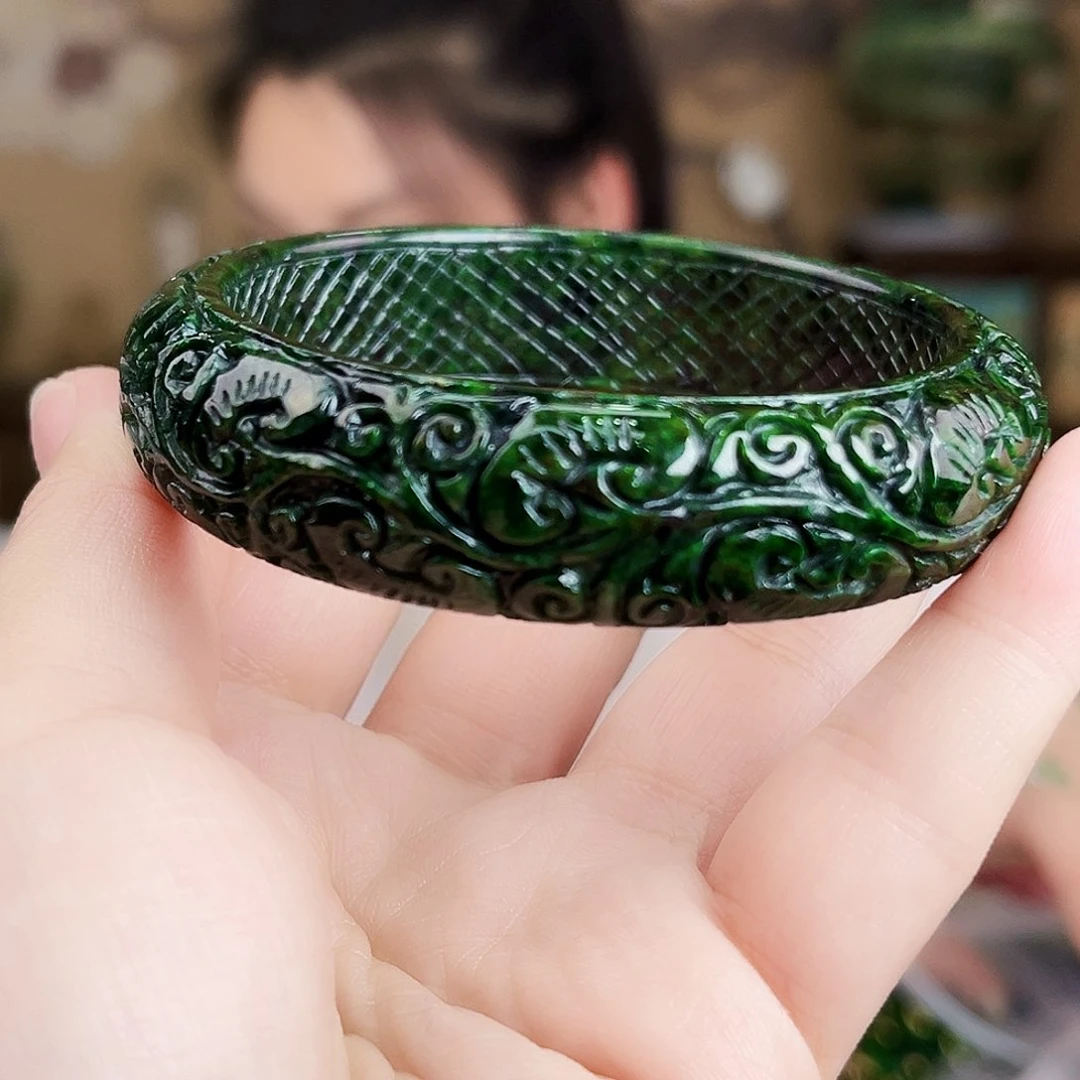 翡翠未镶嵌颈饰手镯60-61