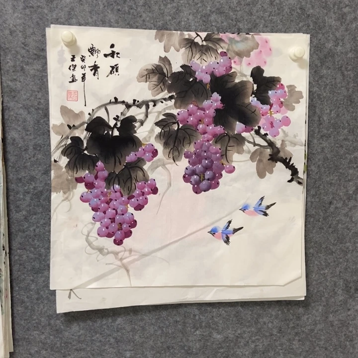 国画葡萄50厘米都放