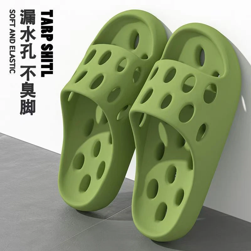 厂家批发浴室镂空拖鞋女居家用情侣防滑夏季洗澡漏水eva凉拖鞋男
