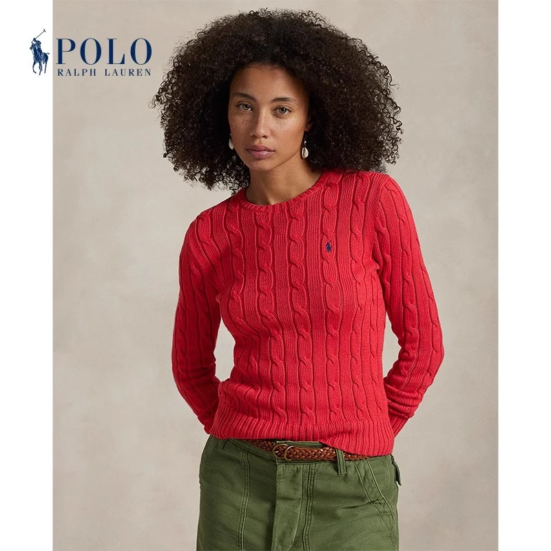 Ralph Lauren拉夫劳伦女装 25早春修身版绞花编结针织衫211891640