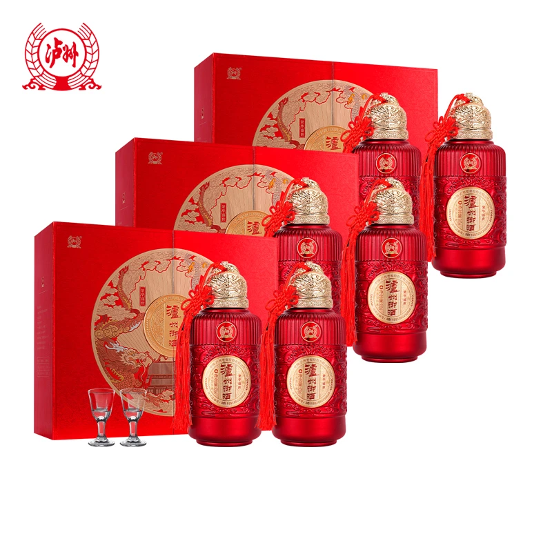 泸州御酒【仙人挑战赛】繁华盛世 礼盒装整箱6瓶浓香型52度500ml