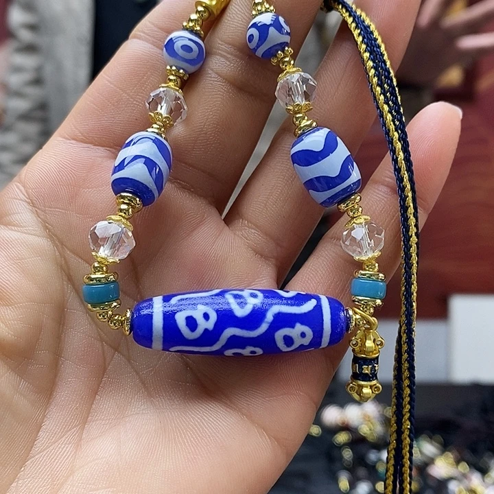 玛瑙/玉髓合金颈饰