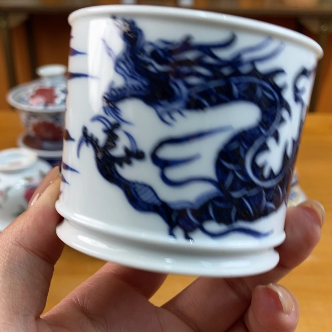 手绘现代茶具非古董