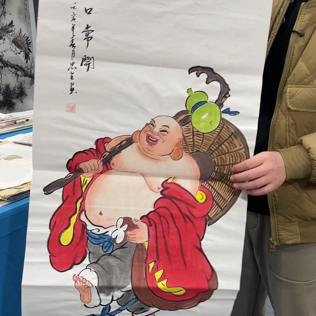 国画今天上午国画作品展示