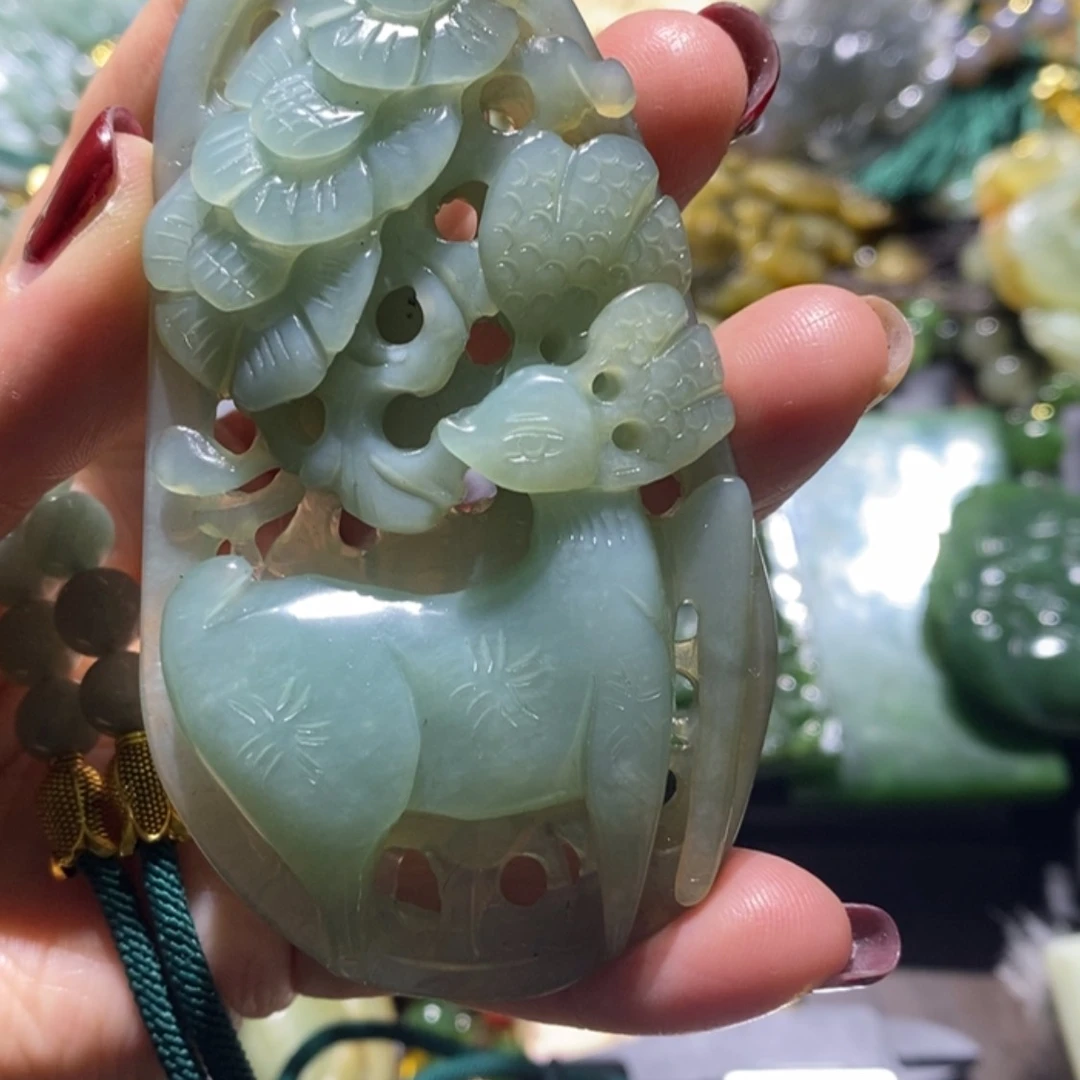 【闪购商品】岫玉毛衣链未镶嵌