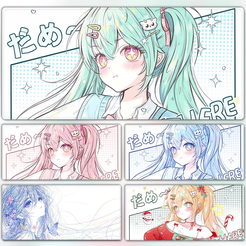 白泽知恩鼠标垫大号高颜值电竞专用电脑外设装备FPS游戏办公桌垫