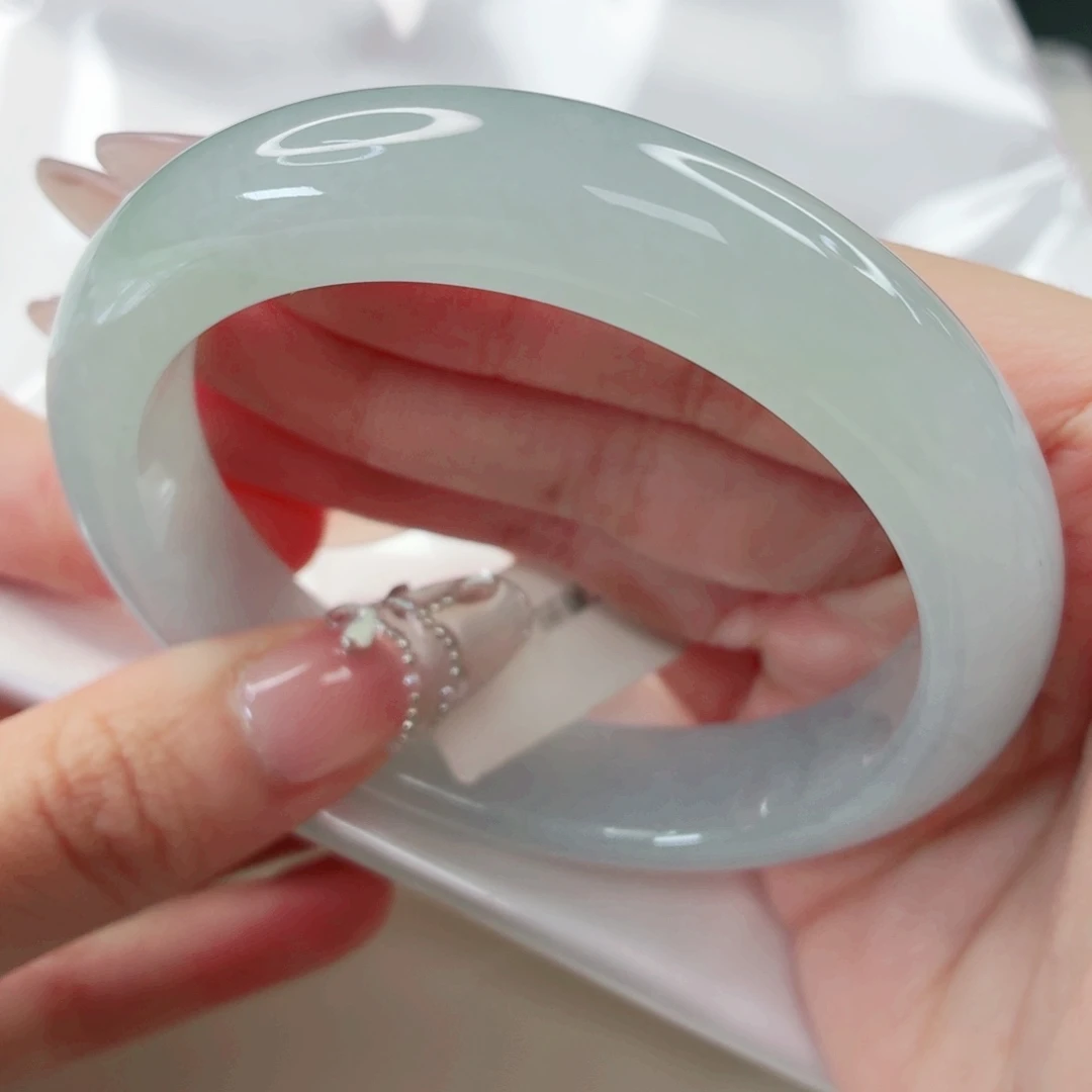 翡翠未镶嵌手镯57.3圈x544