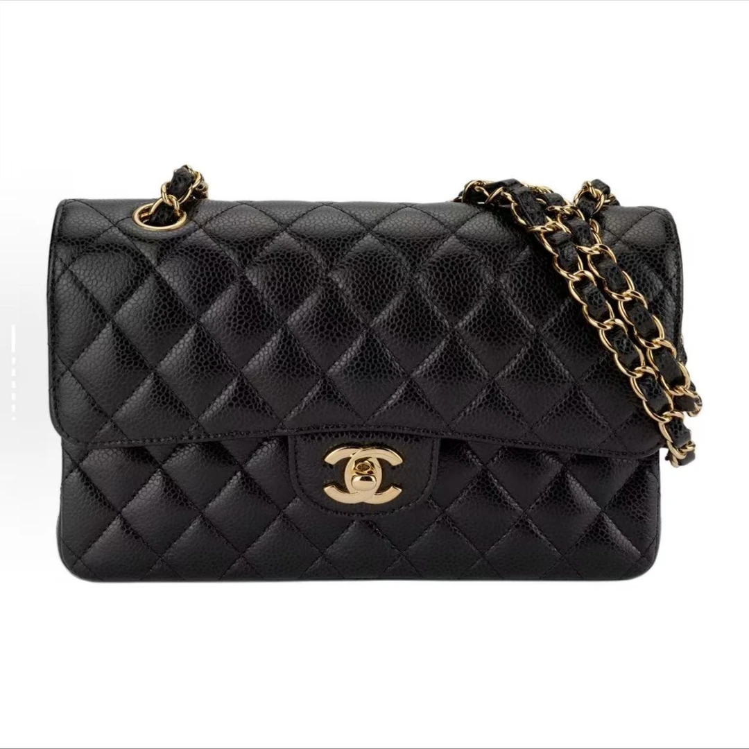 99新 Chanel/香奈儿 思斯专属 荔枝牛皮中号链条包 THZA444